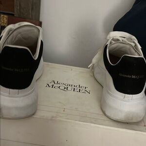 Alexander McQueen Black and White Sneakers Modern Design